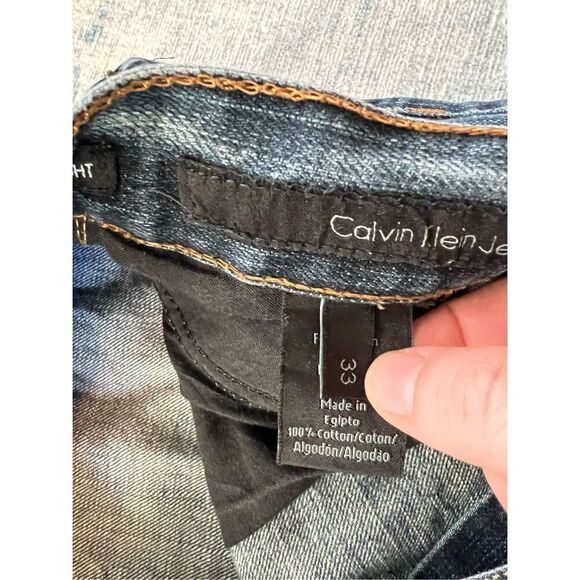 Calvin Klein Jeans Distressed Faded Straight Leg Men's 33 x 30 - Picture 4 of 6